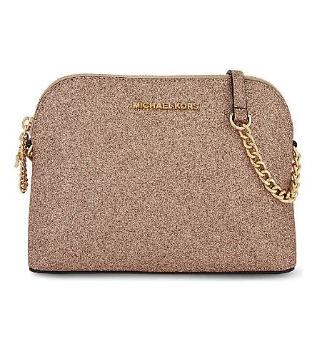 michael kors rosegold sparkly bag|Women's Rose Gold Crossbody Bags .